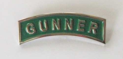 Gunner lapel pin walking - gunner, or