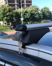 Locking Aluminium Roof cross Rail  Bars fits Vauxhall Zafira B 2007-2014 #s