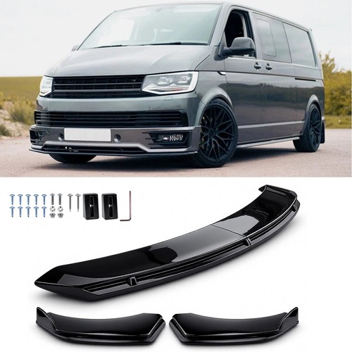 Black front bumper - black, lip