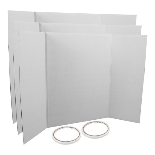 White trifold presentation - trifold,