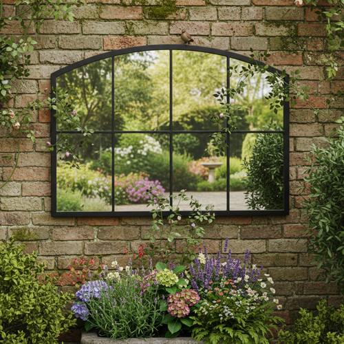 Black arched window - arched,