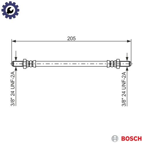Brake hose 987 476 - hose, 575
