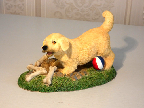 Golden retriever puppy - retriever, by
