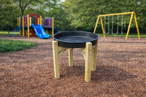 Round tuff tray stand - tuff, and