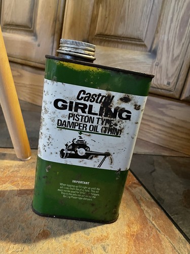 Old castrol oil can - oil,