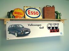 VW Golf mk2 16V GTI Banner Volkswagen Workshop Garage printed PVC Wall Display
