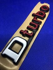 Logo Badge Emblem Dturbo D Turbo 306 309 Peugeot Original 8665.32 New Rare OEM