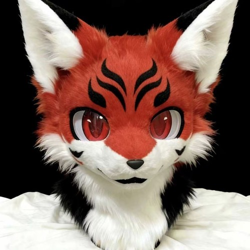Fursuit long haired dog fox - fursuit,