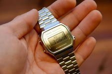 Mirror Time – Modified Watch Based on Casio A168 – Chrome Mirror Screen