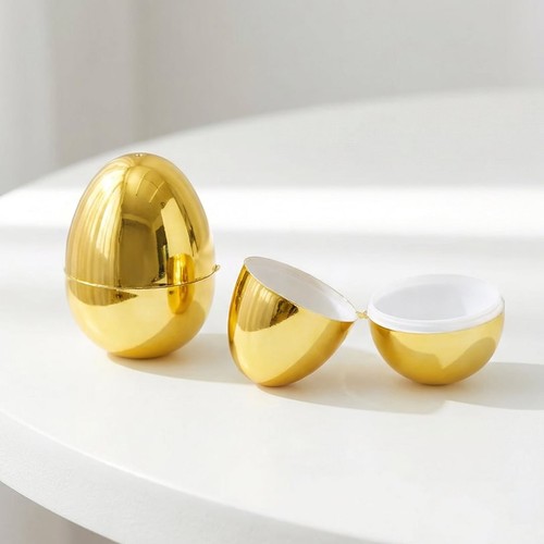 Gold metallic easter egg - gold,