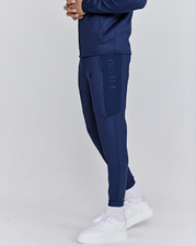 SikSilk Mens Navy Muscle Fit