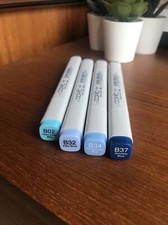 Set of 4 Copic Markers B02 / B32 / B34 / B37 BRAND NEW **4 ITEMS**
