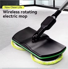 Cordless Electric Spin Mop Cleaner Rechargeable Polisher For Tile Wood Floor UK 