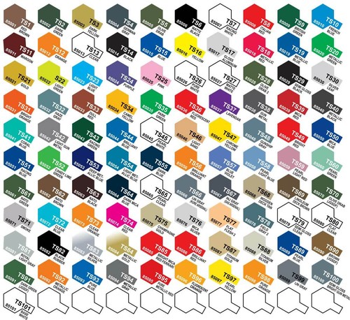 Tamiya color plastic spray - ts,