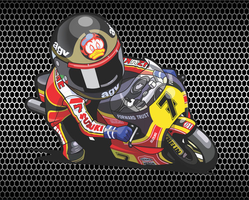 Barry sheene sticker - sheene,