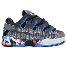 OSIRIS SHOES D3 OG BLACK BLUE GREY DRIPS TRAINERS (UK 10 EUR 45)