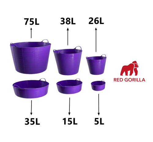 Purple gorilla tub - purple, trug