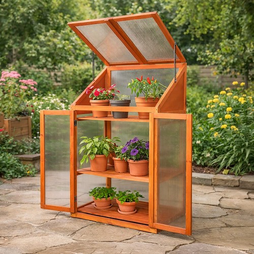 Wooden cold frame greenhouse - cold,