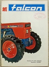 SAME FALCON Tractor Agricultural Sales Brochure Feb 1976 FRENCH Ref 308103820