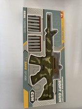 Soft Foam Dart Rifle Toy | Camo Gun with 20 Darts | Kids Safe Shooting Play