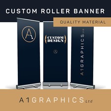 Roller Banner Display Stand Custom Printed Pop Up Sign For Exhibition Trade Show