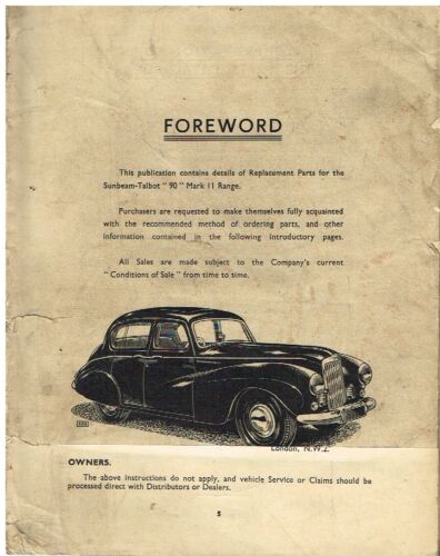 Sunbeam talbot mkii saloon - talbot,