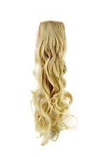 Braid Hair Piece Attachment: Comb + Bow Light Blonde Wavy 63cm YZF-1094HT-613