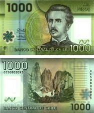 2025 Chile P161  Polymer Banknote 1000 Pesos New Date / Signature