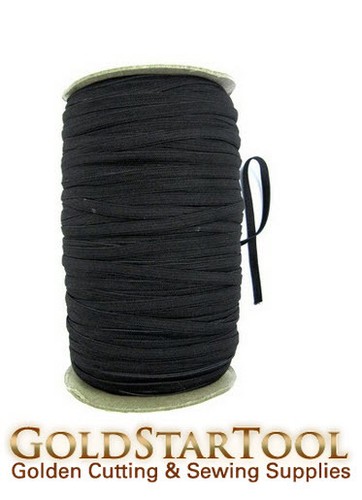 Black knitted elastic roll - knitted,