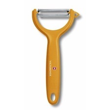 Universal peeler, horizontal serrated blade, orange Victorinox