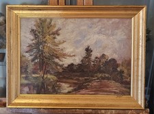 Oil on Board  Landscape with