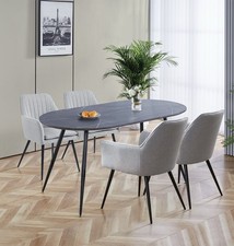 Dining Table Set, Large Grey