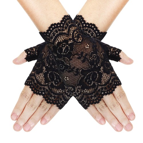 Pphtony short lace gloves 80s - gloves,