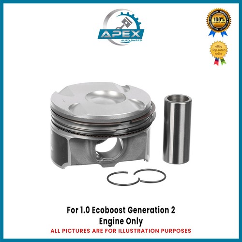 Piston with rings for - rings, ford