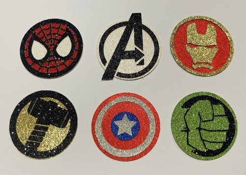 Marvel cupcake toppers