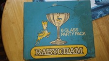Offers accepted Babycham Glasses Set of 6 - 1970s Party Pack Boxed (never used)