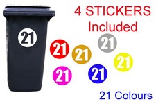 4 Pack of Round Vinyl Wheelie