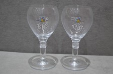 2x Leffe Belgian Beer Glass