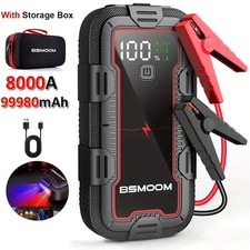 8000A Car Jump Starter Pack Booster USB LED Power Bank Battery + Carry Case