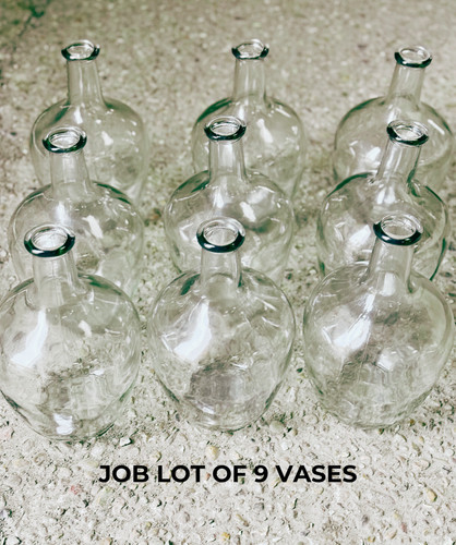 Job lot glass bottle - x, 9