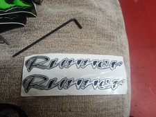 Gilera Runner Sp 125 172 180 183 Rear Gel Stickers In Silver