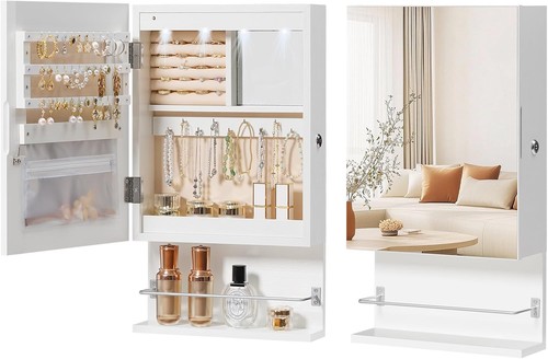 Wall mounted jewelry cabinet - wall,