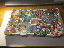 Vintage embossed die cut paper