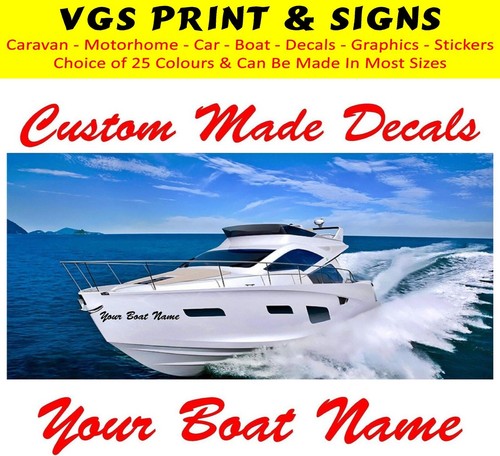 Boat names stickers - 2x,