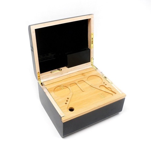 Bamboo storage chest with - bamboo,