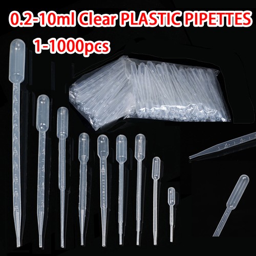 Clear plastic pipettes - clear,