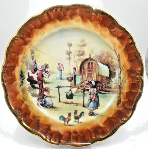 Rare wall plate gypsy caravan - rare,