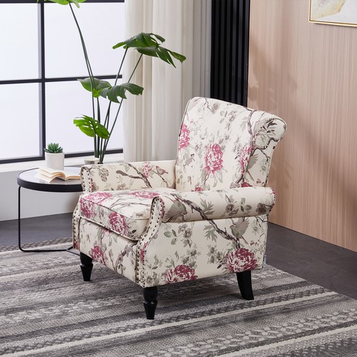 Accent chair wingback floral - chair,