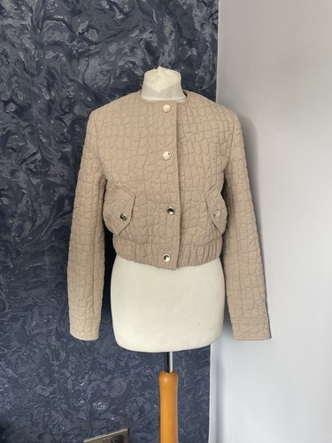 Zara cream beige quilted - zara, cream/beige