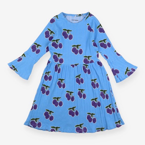 Mini rodini dress - blue, plum